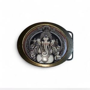 Nature Girl Designs Buddha Elephant Belt Buckle